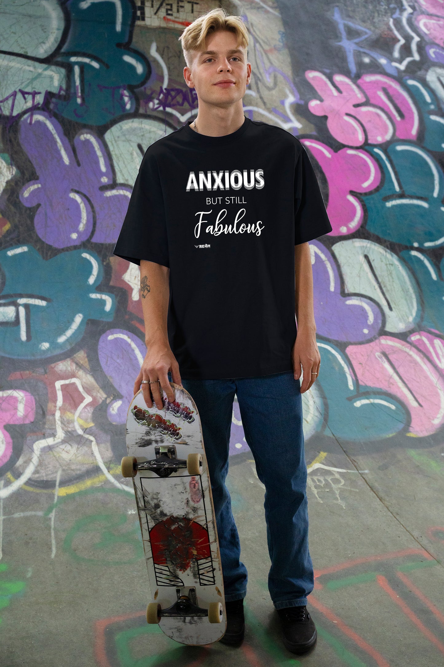 Anxious But Still Fabulous | Oversized Unisex T-Shirt