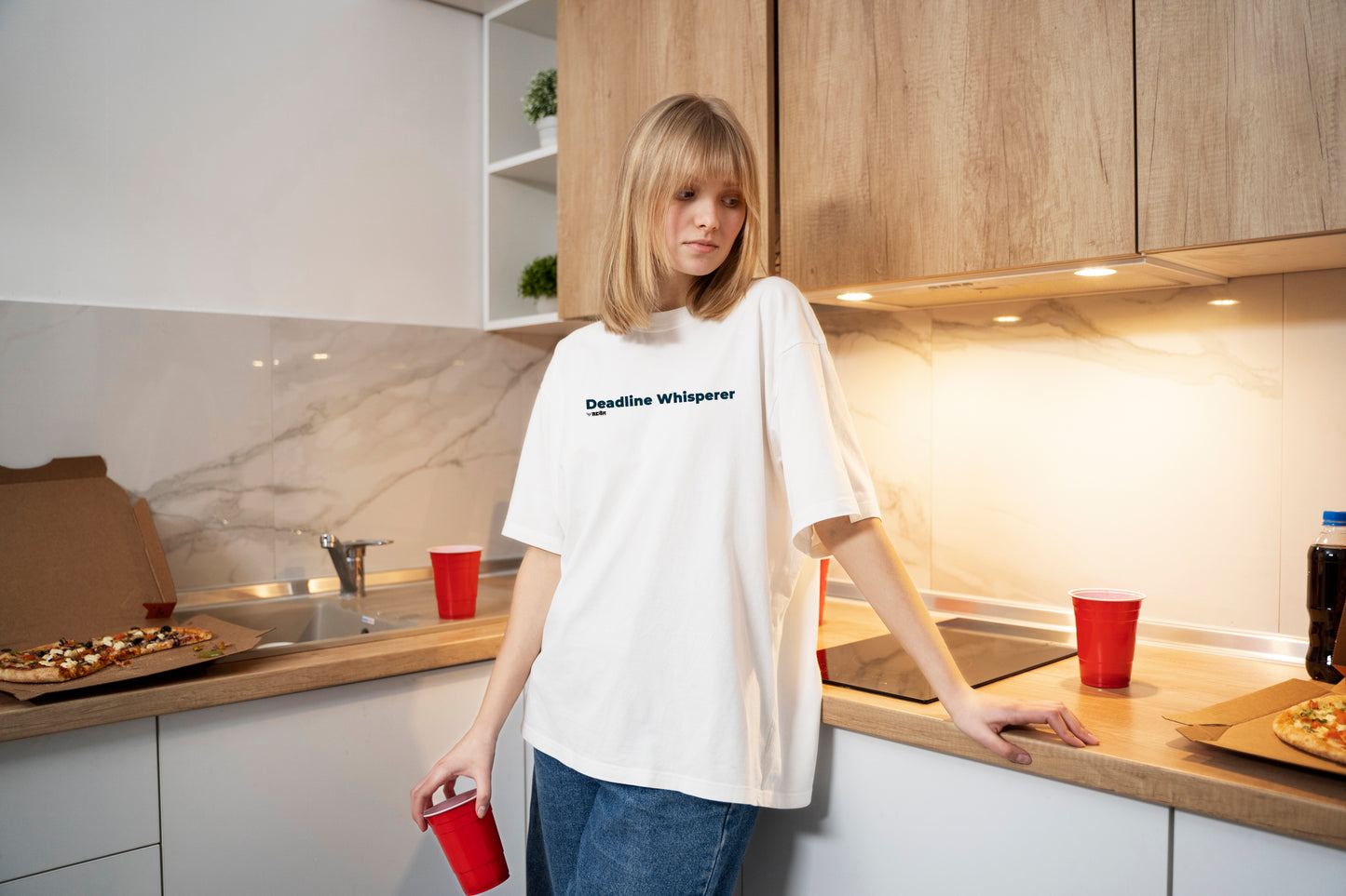 Deadline Whisperer | Oversized Unisex T-Shirt