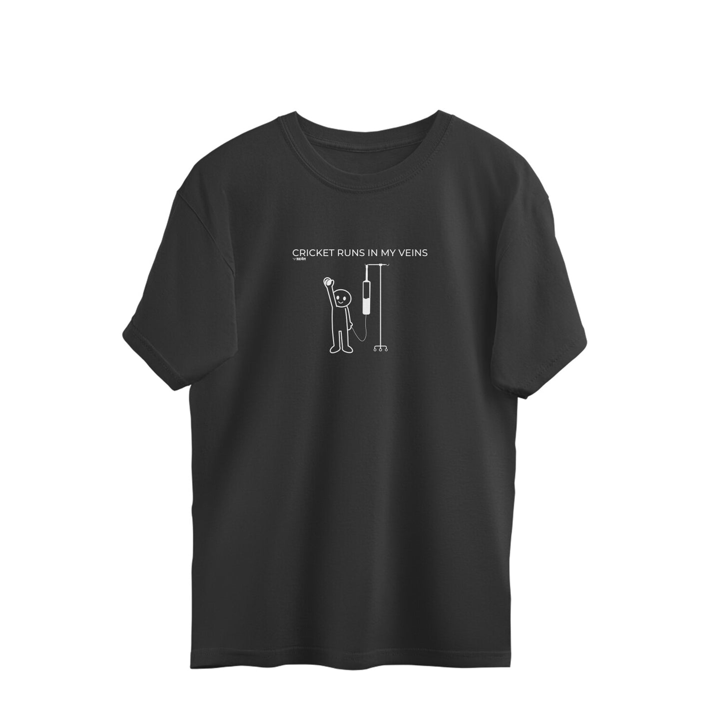 Cricket Runs In My Veins  |  Oversized Unisex T-Shirt