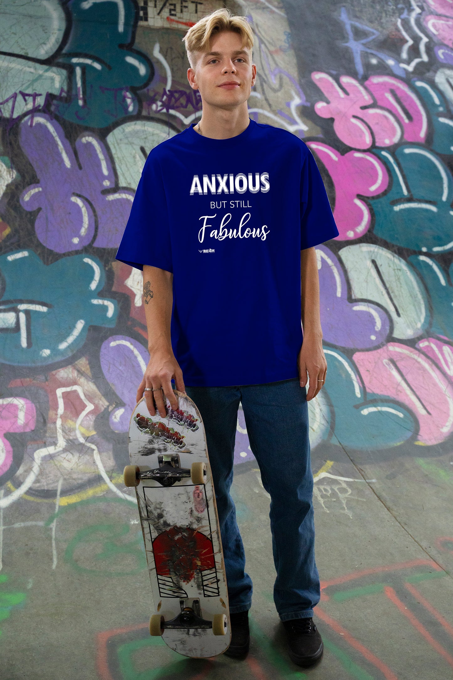 Anxious But Still Fabulous  |  Oversized Unisex T-Shirt