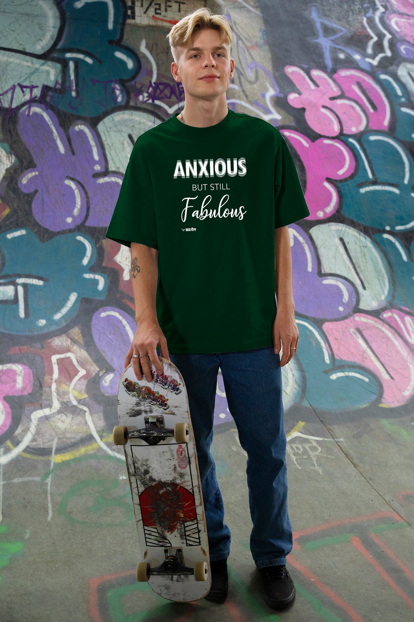 Anxious But Still Fabulous  |  Oversized Unisex T-Shirt