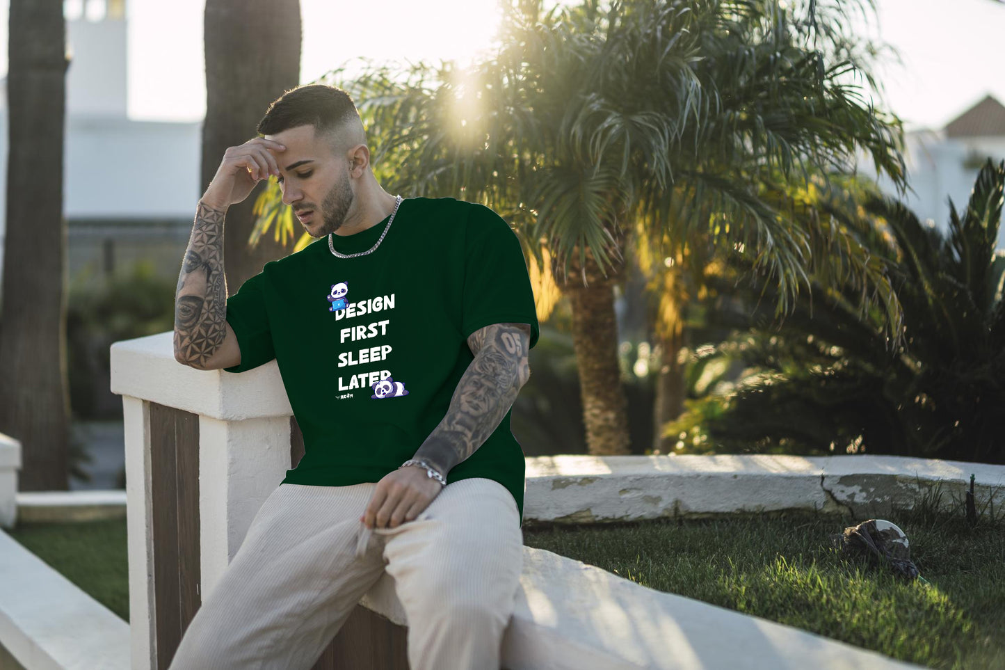 Design First Sleep Later  |  Oversized Unisex T-Shirt