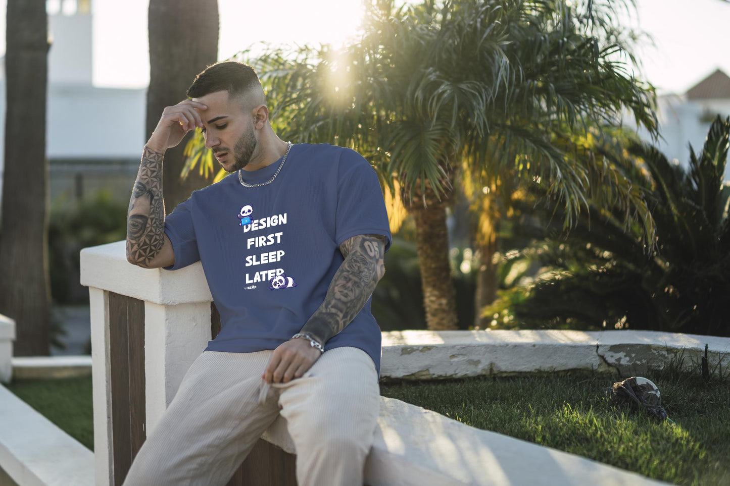 Design First Sleep Later  |  Oversized Unisex T-Shirt