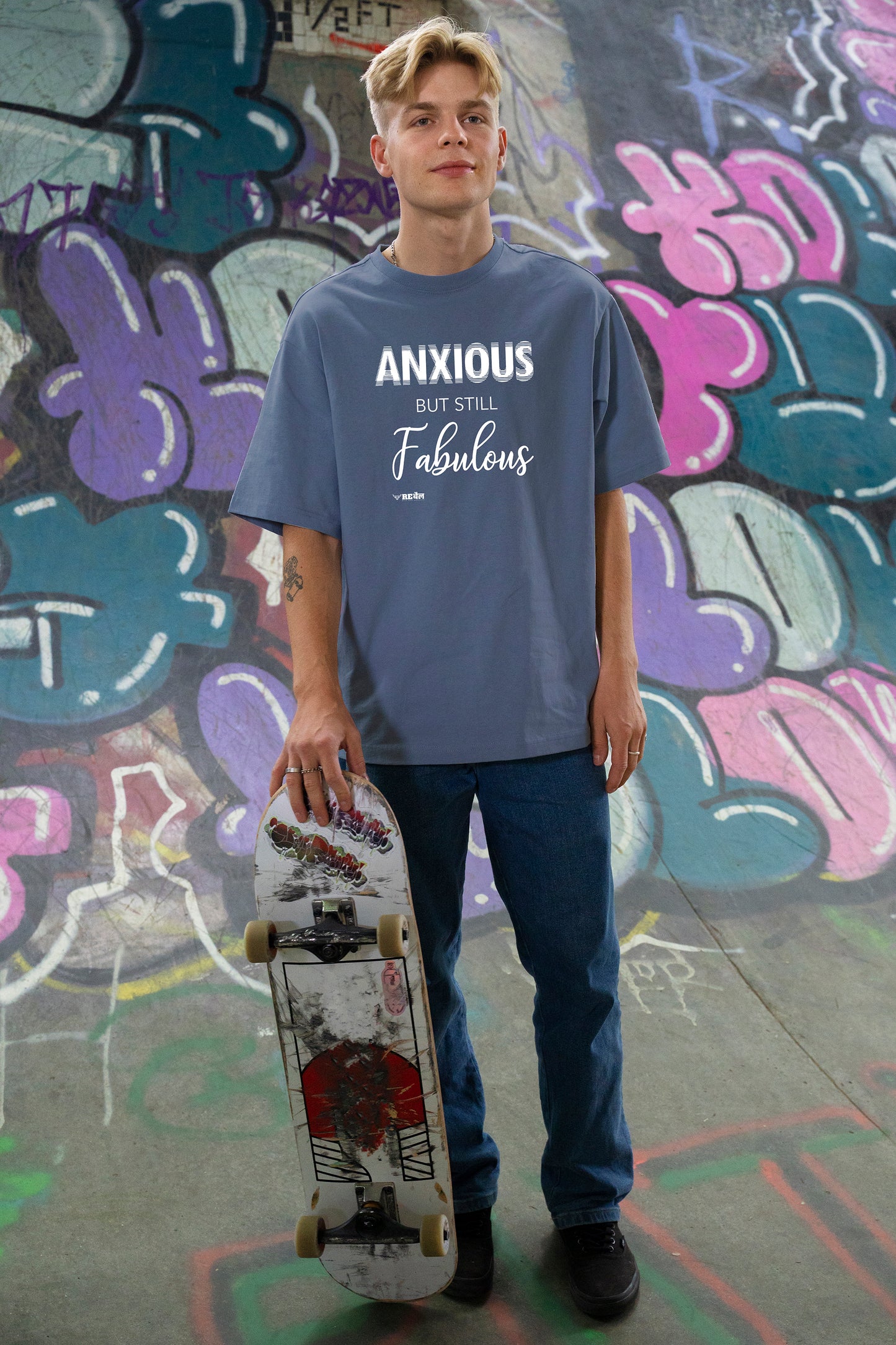 Anxious But Still Fabulous  |  Oversized Unisex T-Shirt