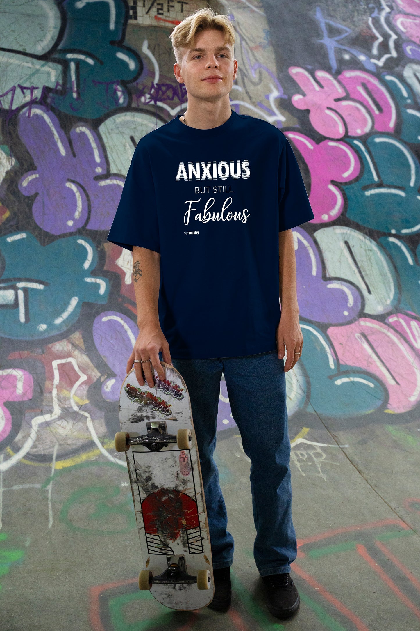Anxious But Still Fabulous  |  Oversized Unisex T-Shirt
