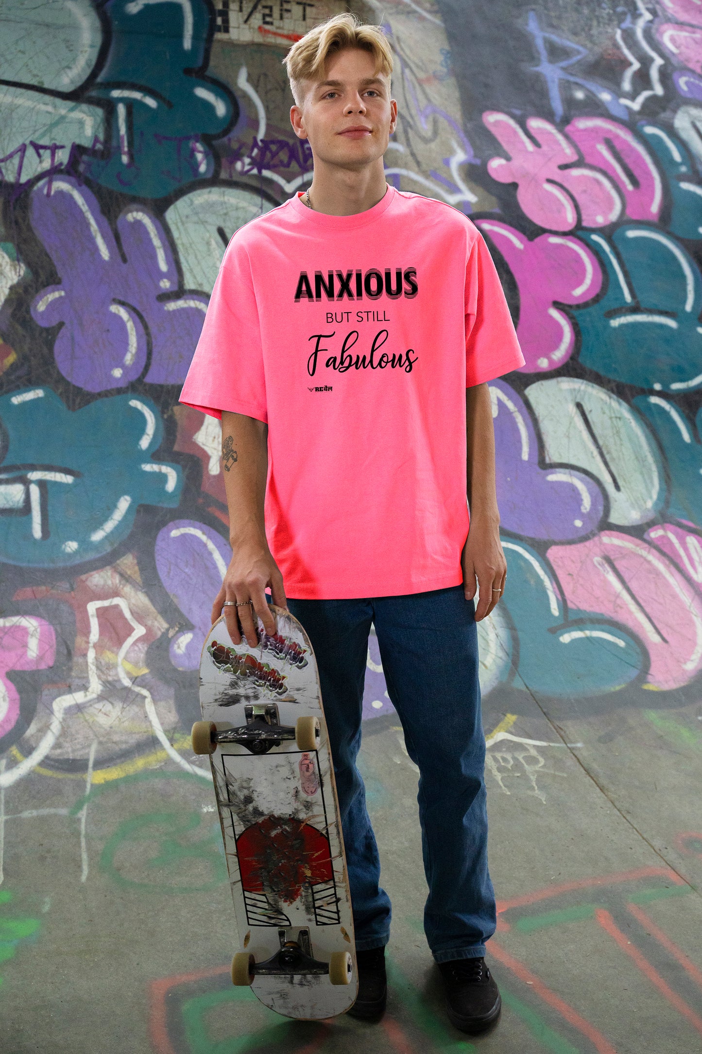 Anxious But Still Fabulous  |  Oversized Unisex T-Shirt