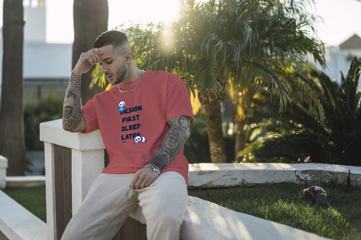 Design First Sleep Later  |  Oversized Unisex T-Shirt