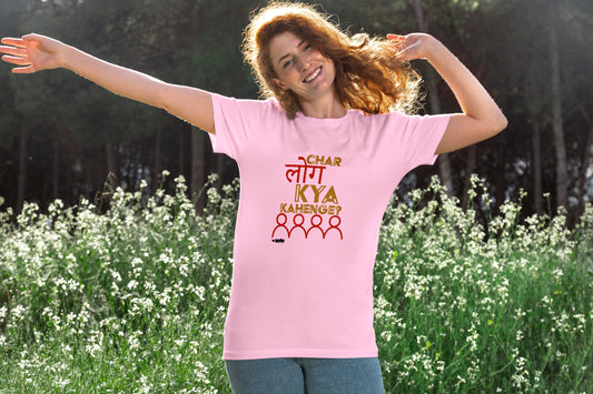 Char Log Kya Kahenge  |  Unisex T-Shirt