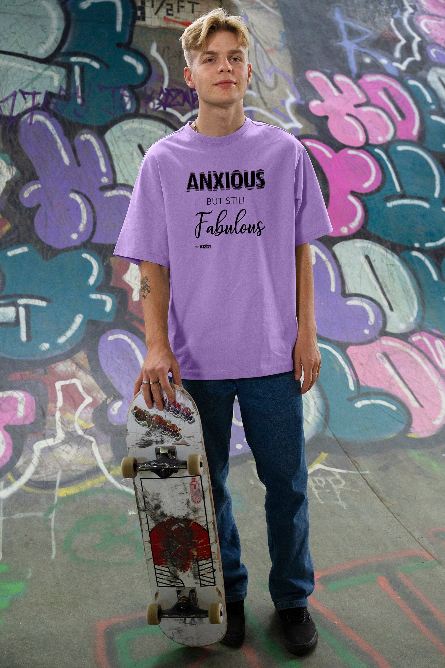 Anxious But Still Fabulous  |  Oversized Unisex T-Shirt