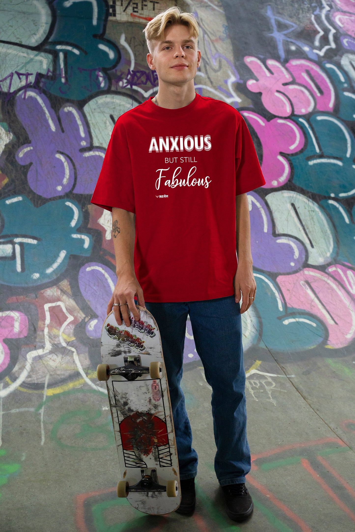 Anxious But Still Fabulous  |  Oversized Unisex T-Shirt
