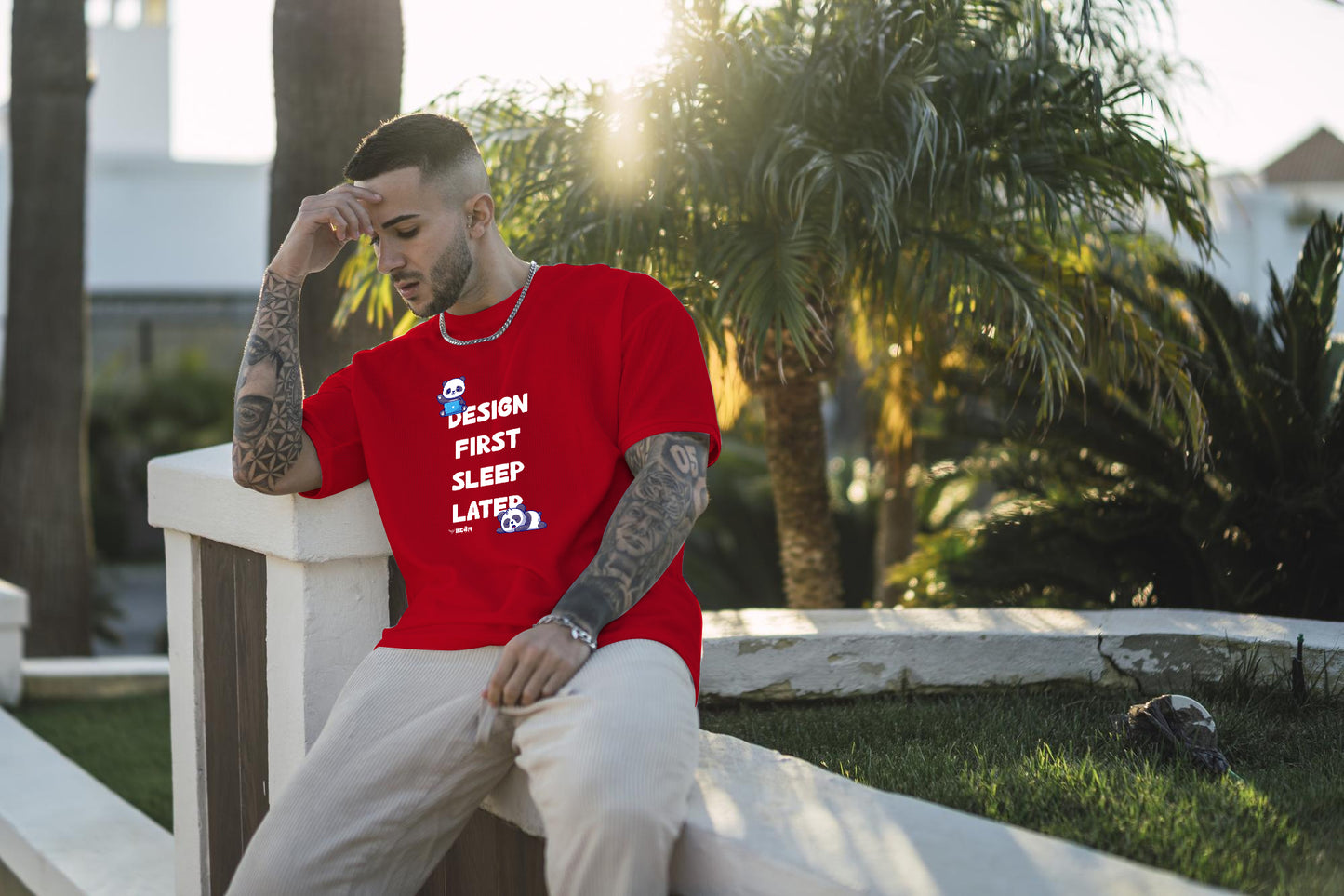 Design First Sleep Later  |  Oversized Unisex T-Shirt